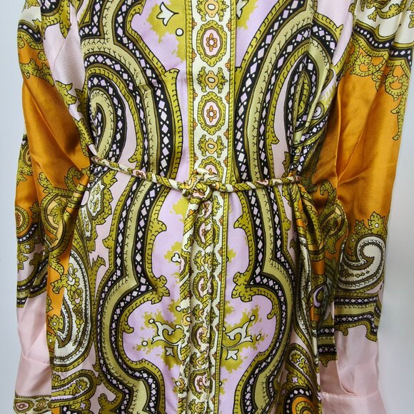 ALEMAIS paisley-print puff-sleeve maxi dress SIZE AU 8 - Picture 9 of 13